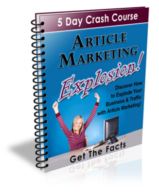 Product picture  Article Marketing Explosion 5 Day Course (PLR)