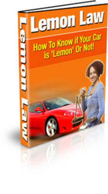 Product picture Lemon Law: How to Know if Your Car is a Lemon or Not PLR
