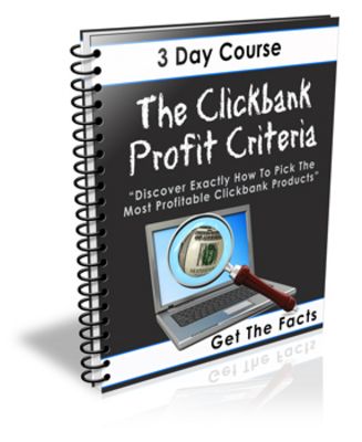 Product picture The Clickbank Profit Criteria PLR