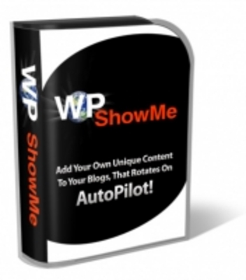 Product picture WP Show Me Plugin PLR